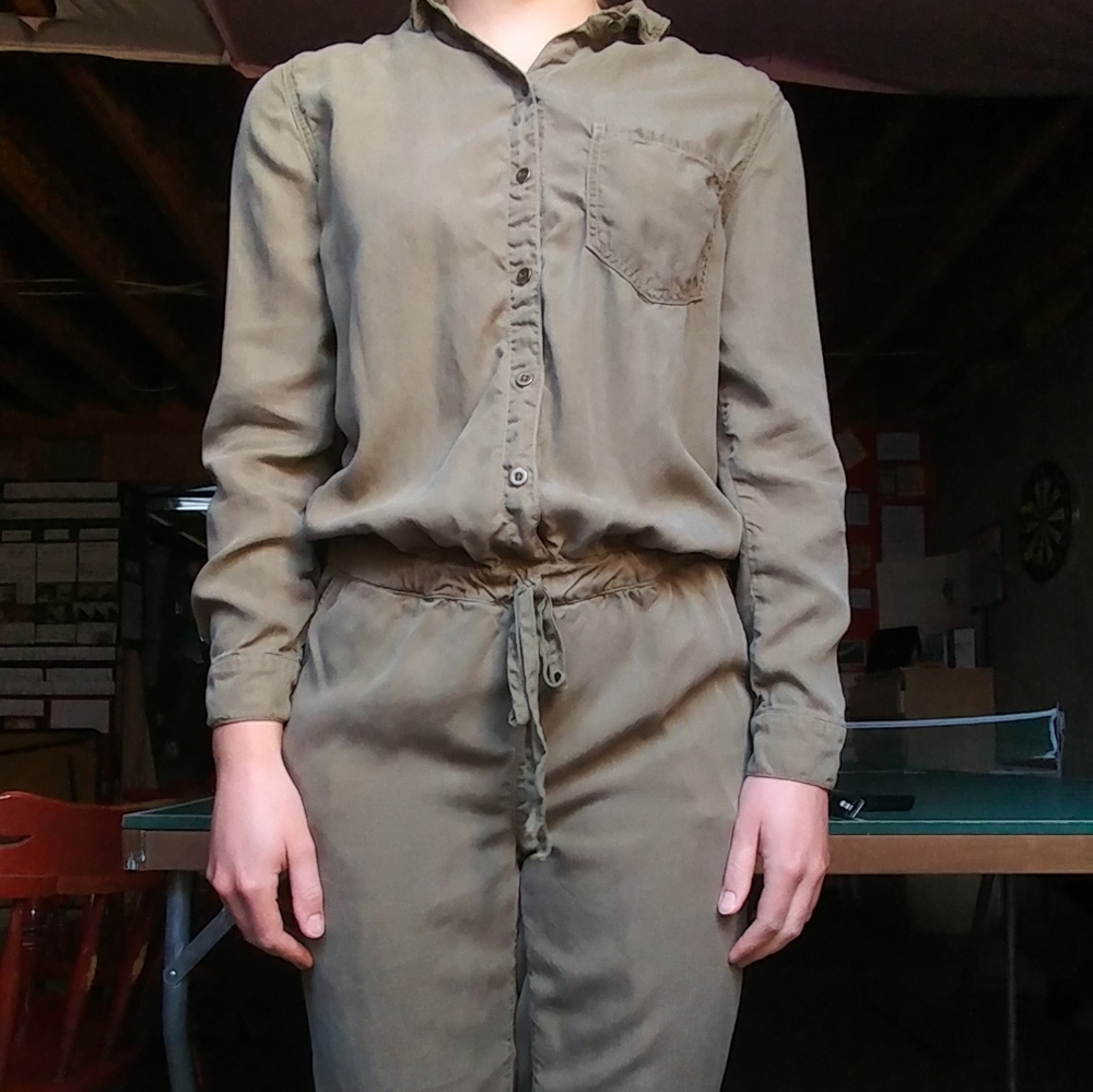 Army Green Jumpsuit